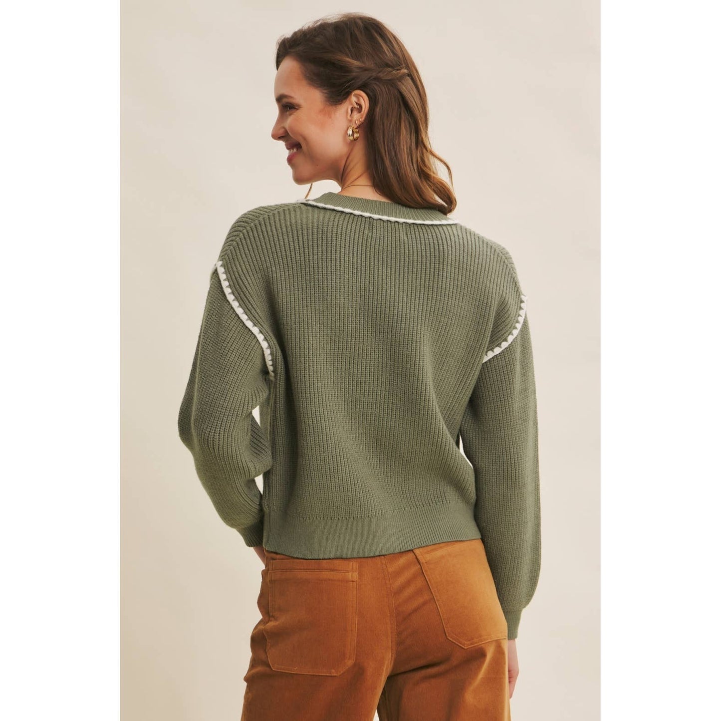 Matcha Stitch Cardigan