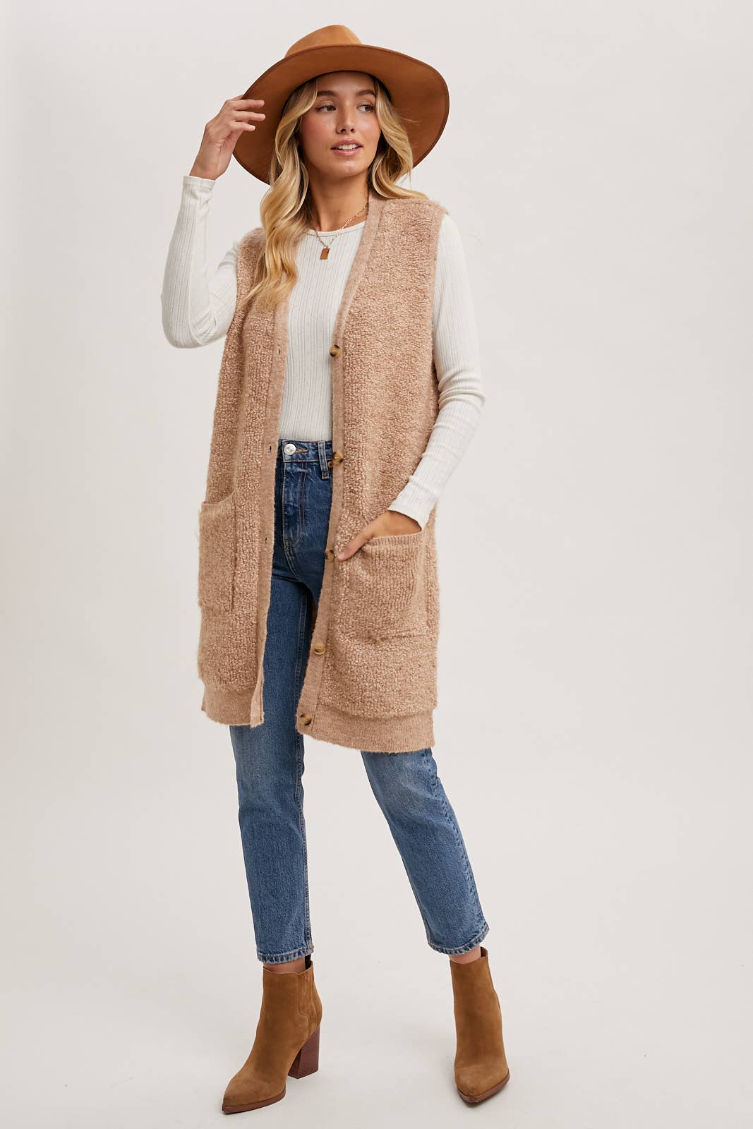 Teddy Knit Vest