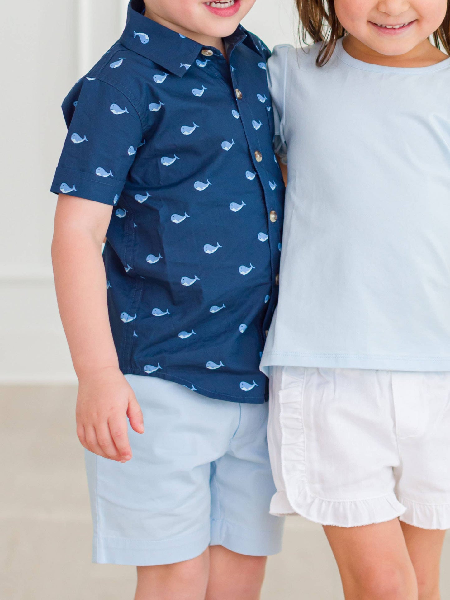 Kids Light Blue Chino Shorts