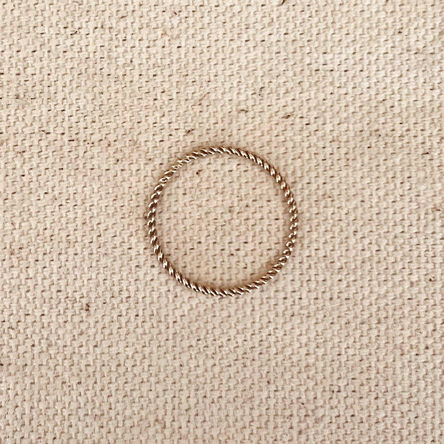 Gold Twisted Stackable Ring