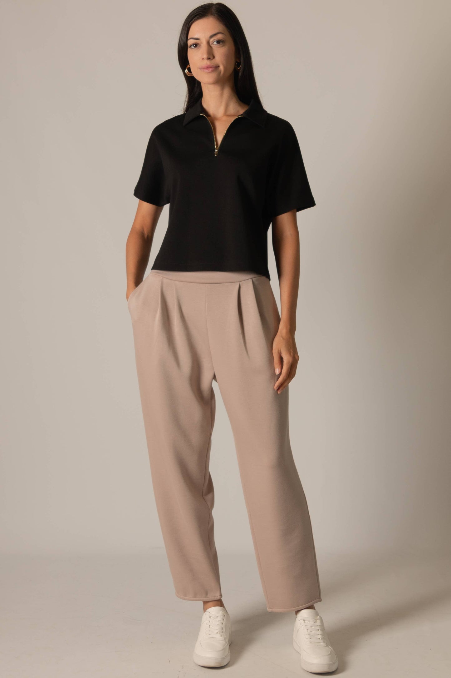 Black Modal Quarter Zip