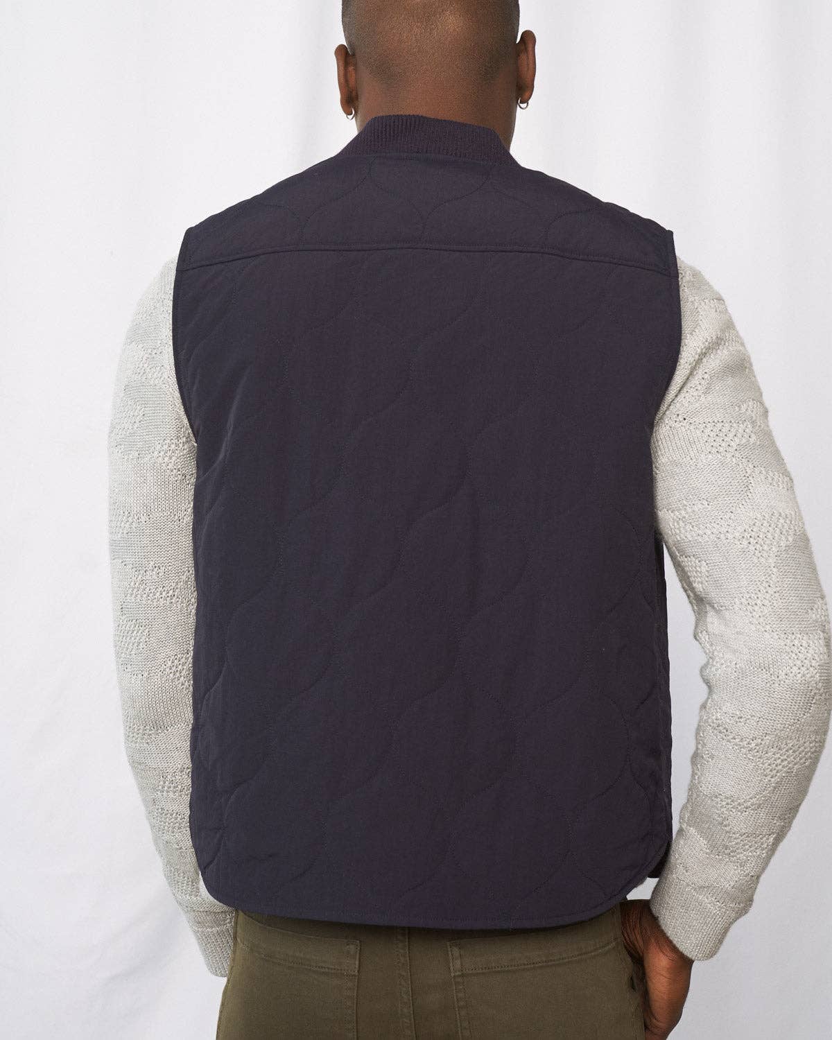 Mens Navy Vest