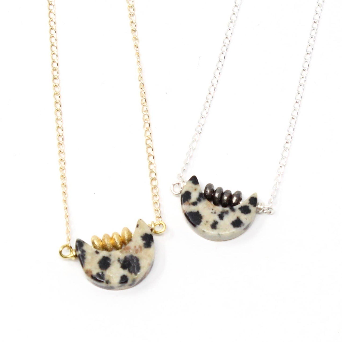 Petite Moon Gem Necklace