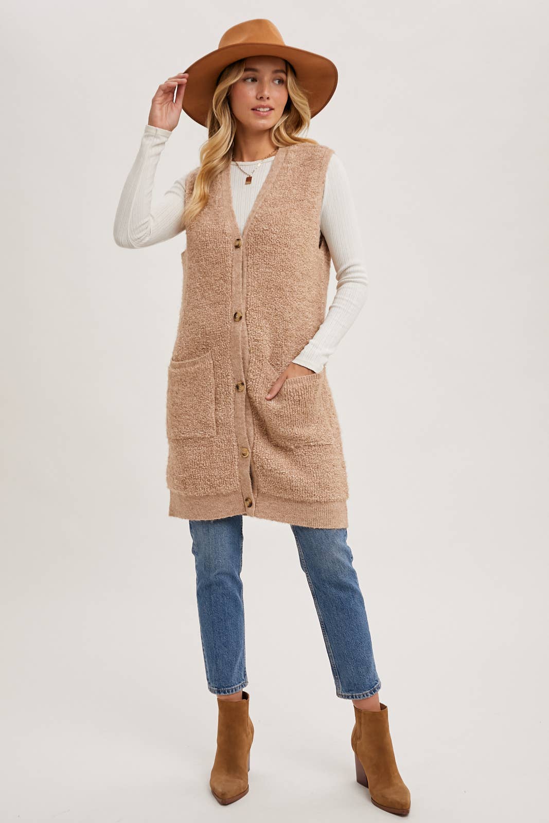 Teddy Knit Vest