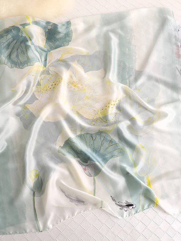 Vintage Floral Scarf