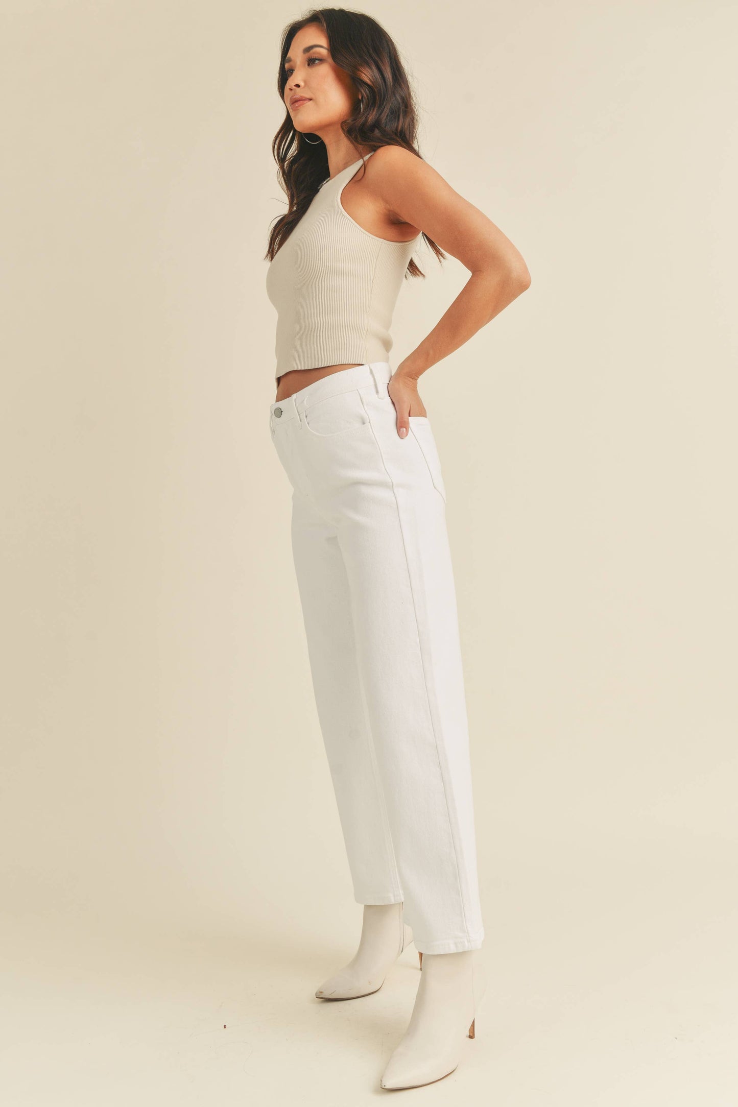Slim White Denim