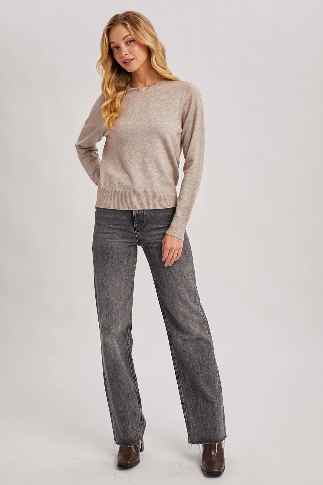 Oatmeal Crewneck Sweater