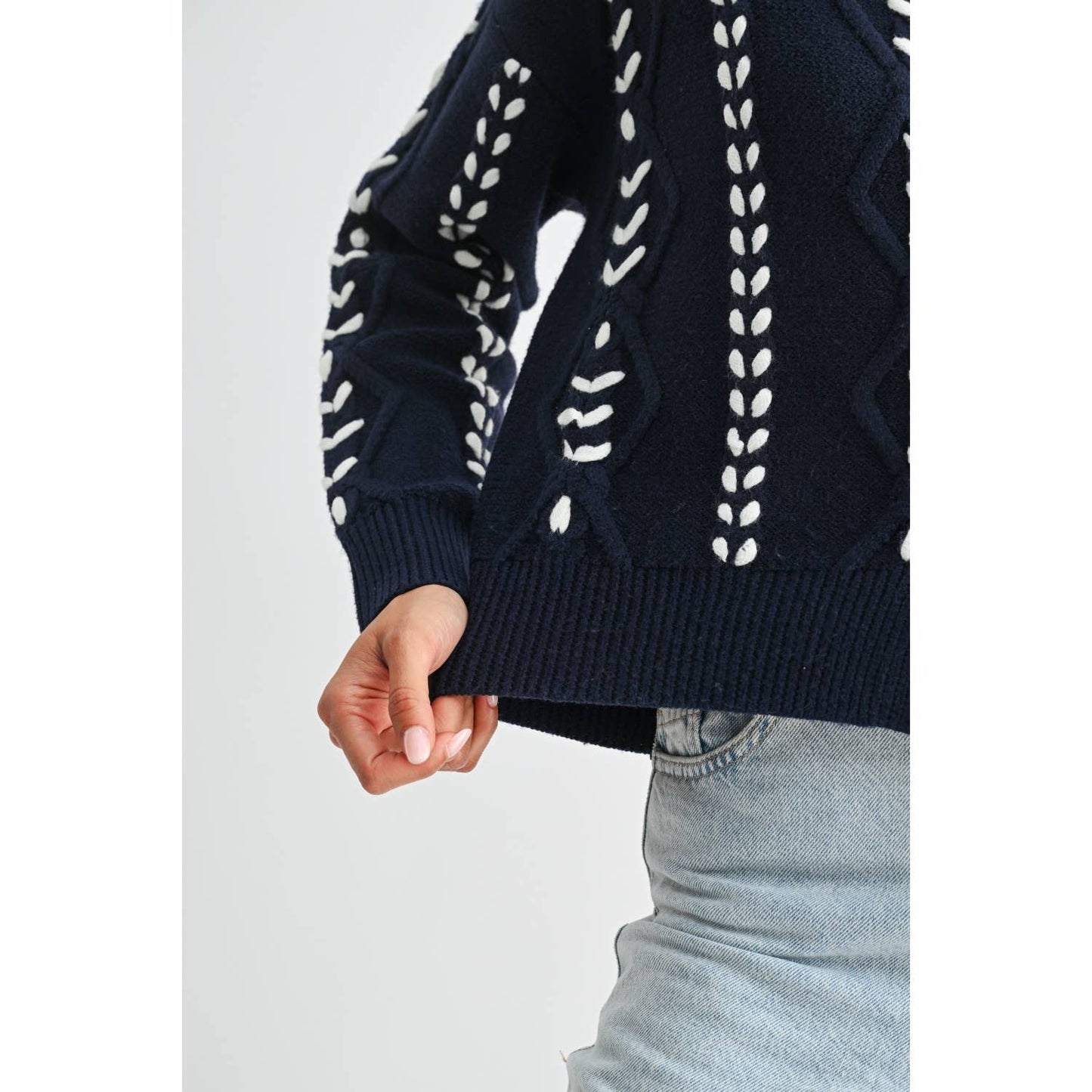 Ribbon Stitch Cardigan