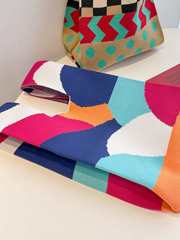 Colorful Knit Handbag