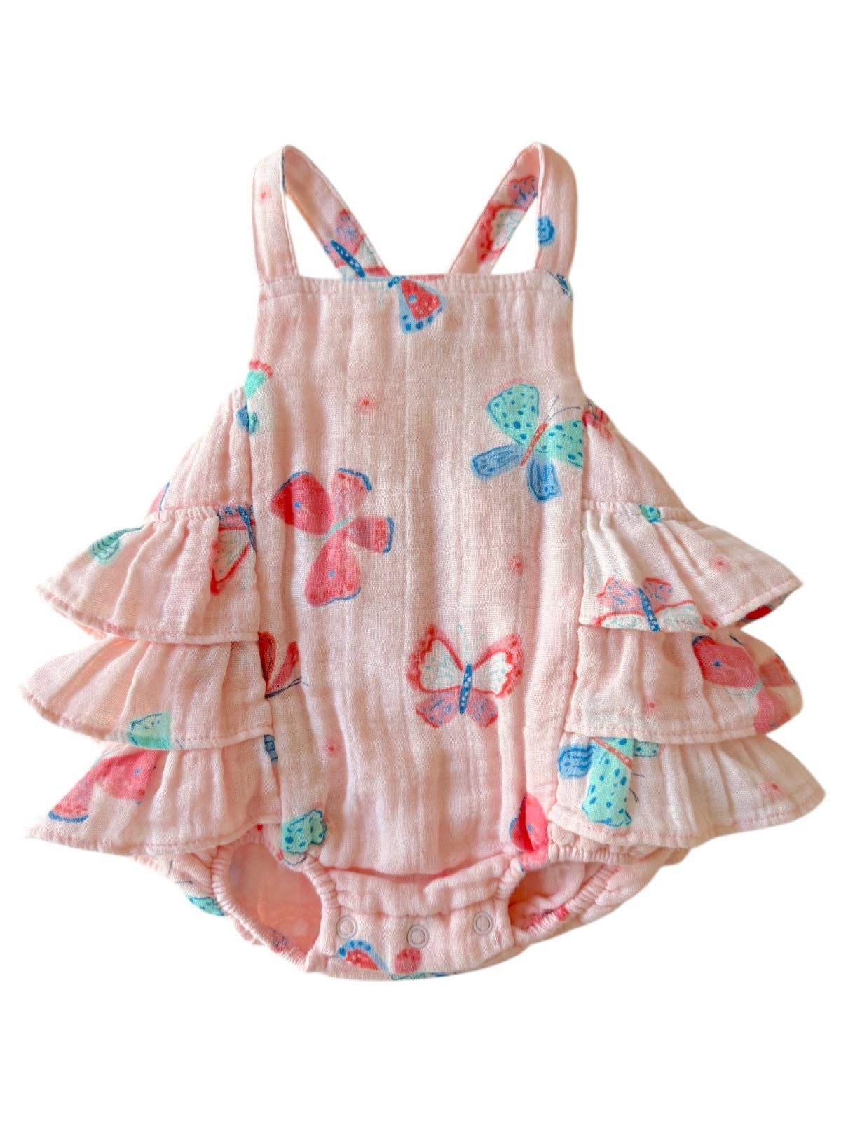 Butterflies Muslin Sunsuit