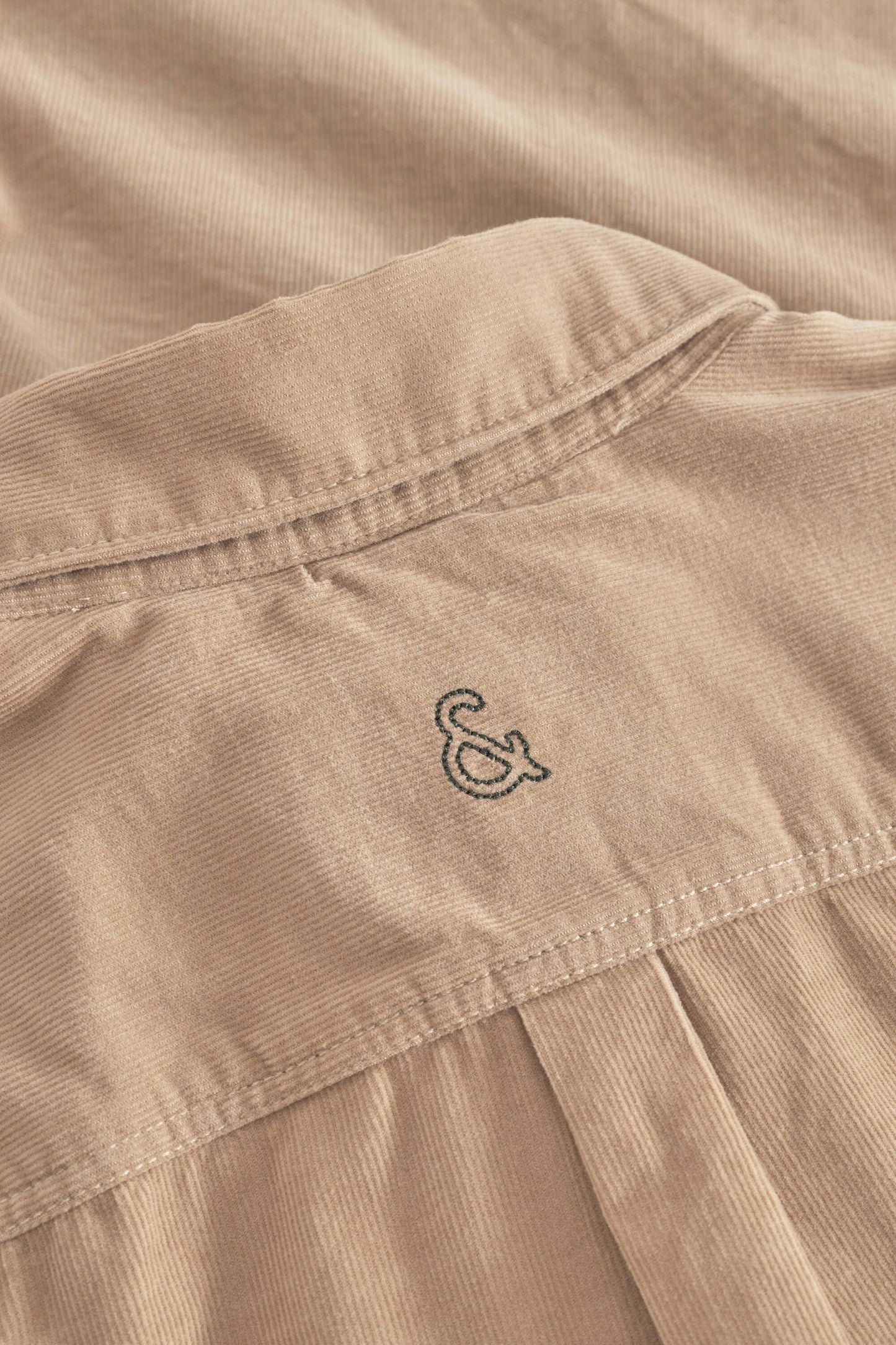Mens Sand Corduroy Button Down