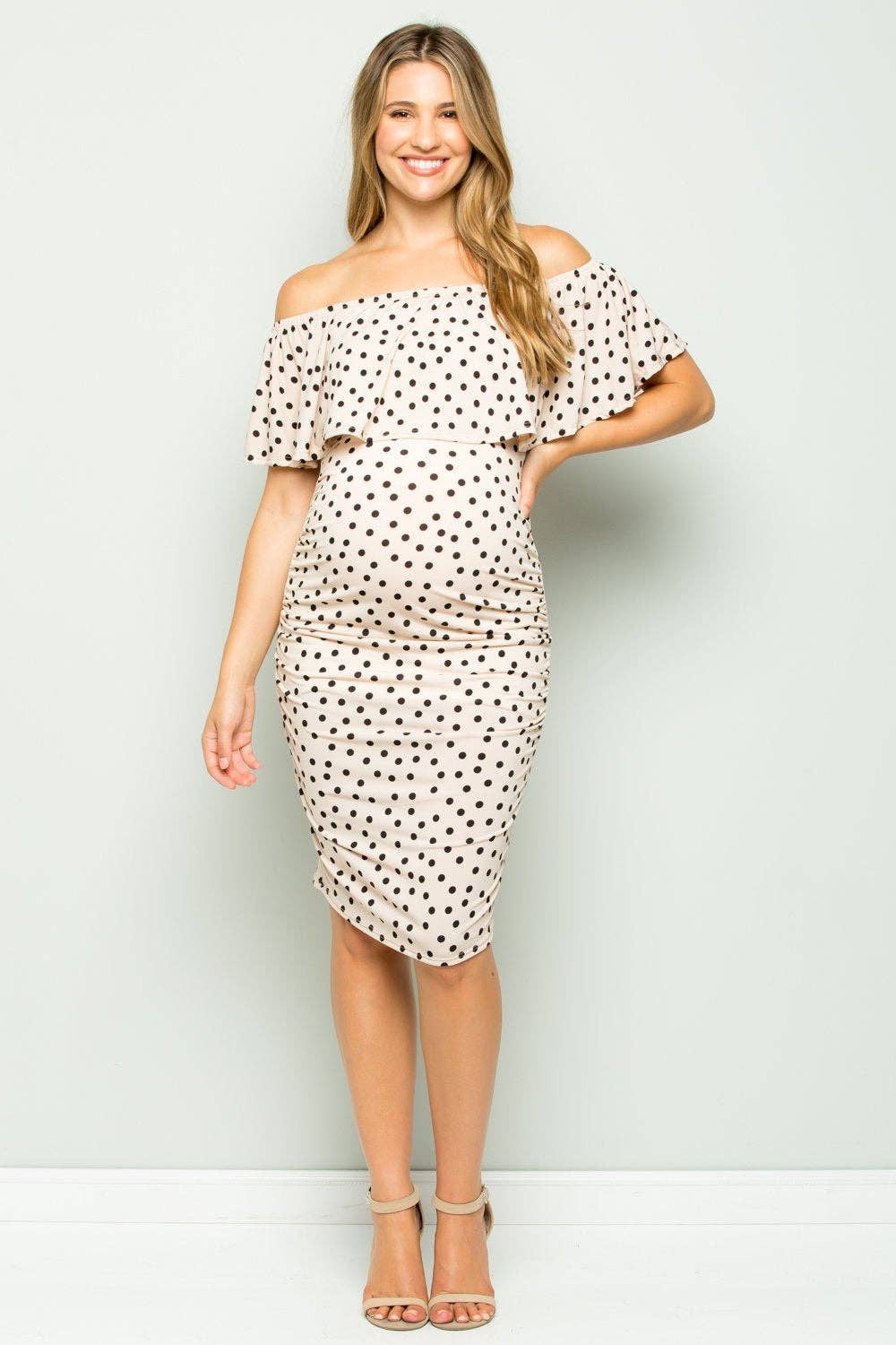 Polka Dot Maternity Dress