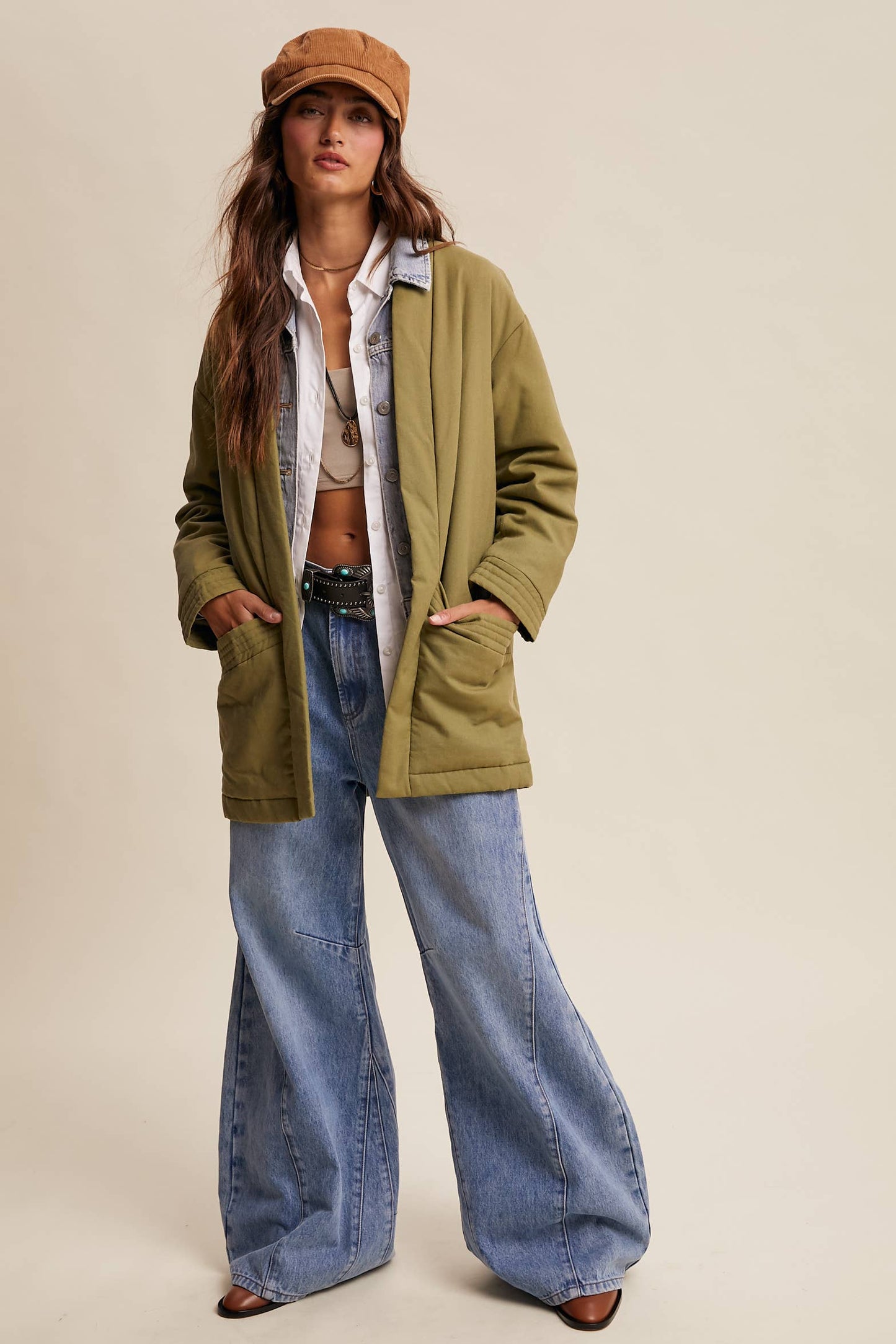 Olive Quilted Jacket