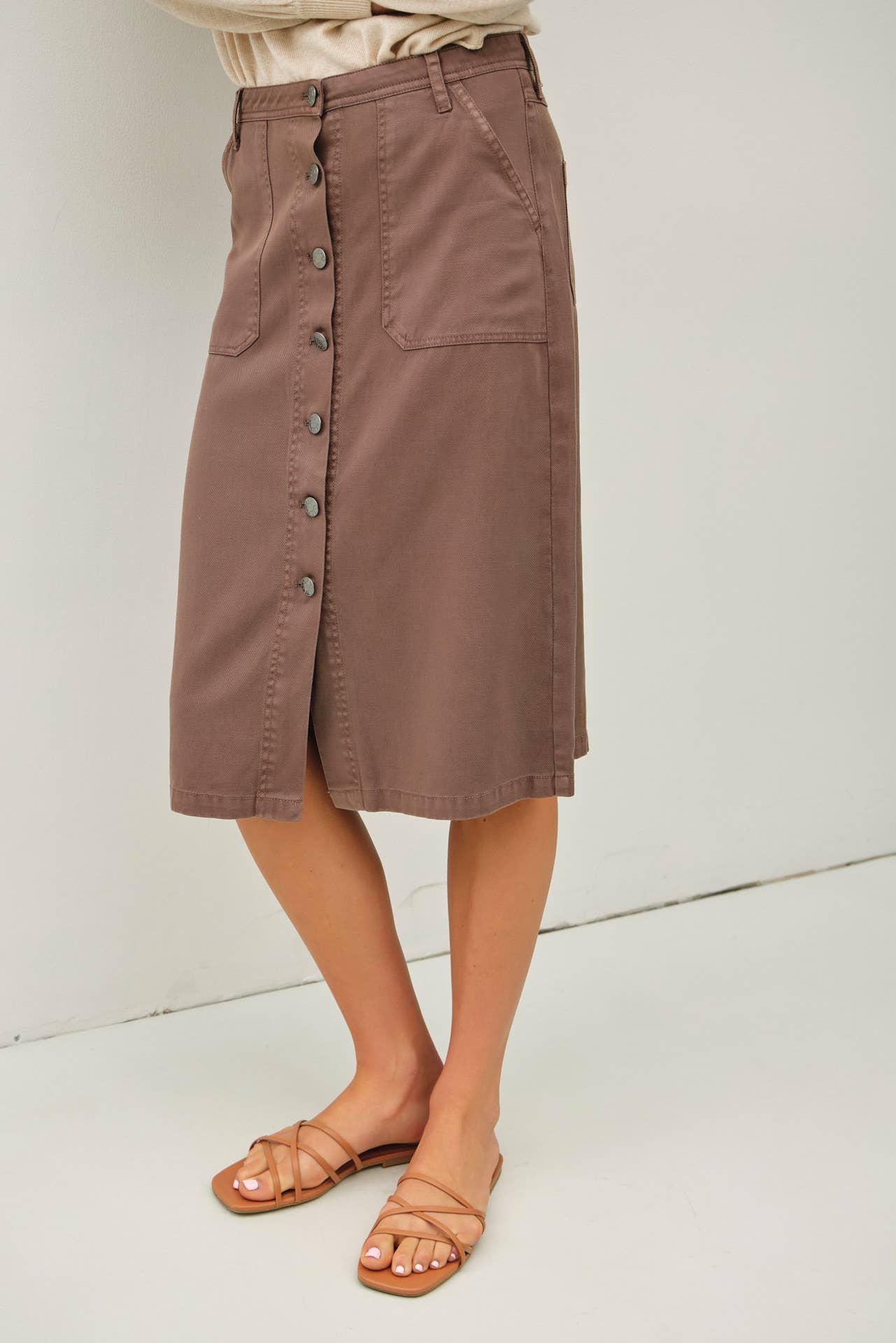 Cocoa Midi Skirt