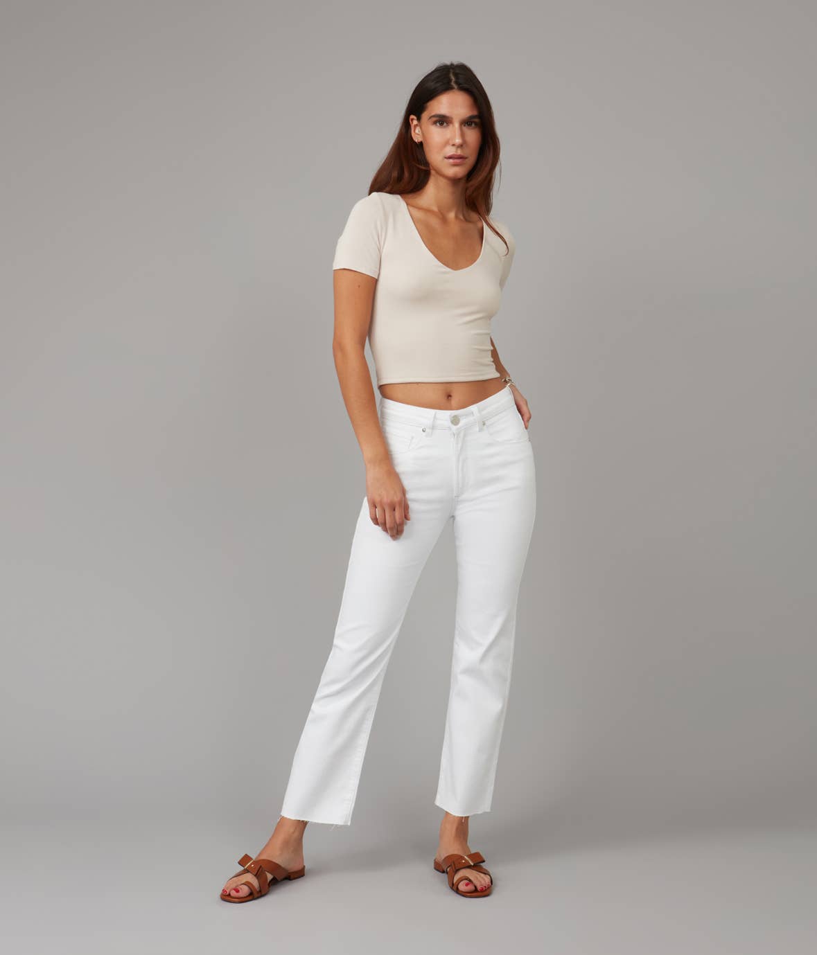 Straight White Denim - Size 31
