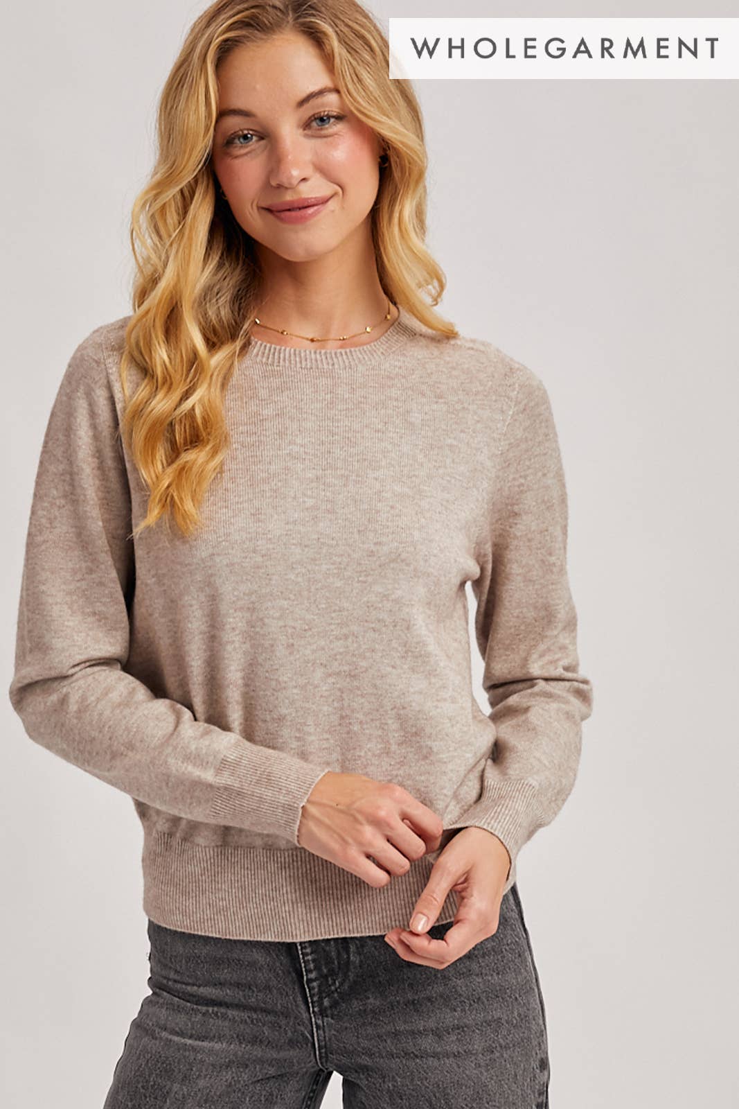 Oatmeal Crewneck Sweater