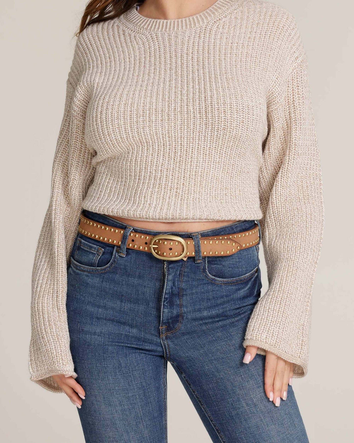 Studded Leather Belt