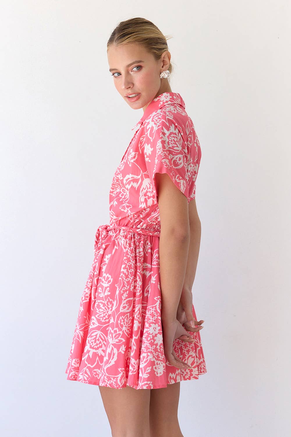 Pink Linen Dress