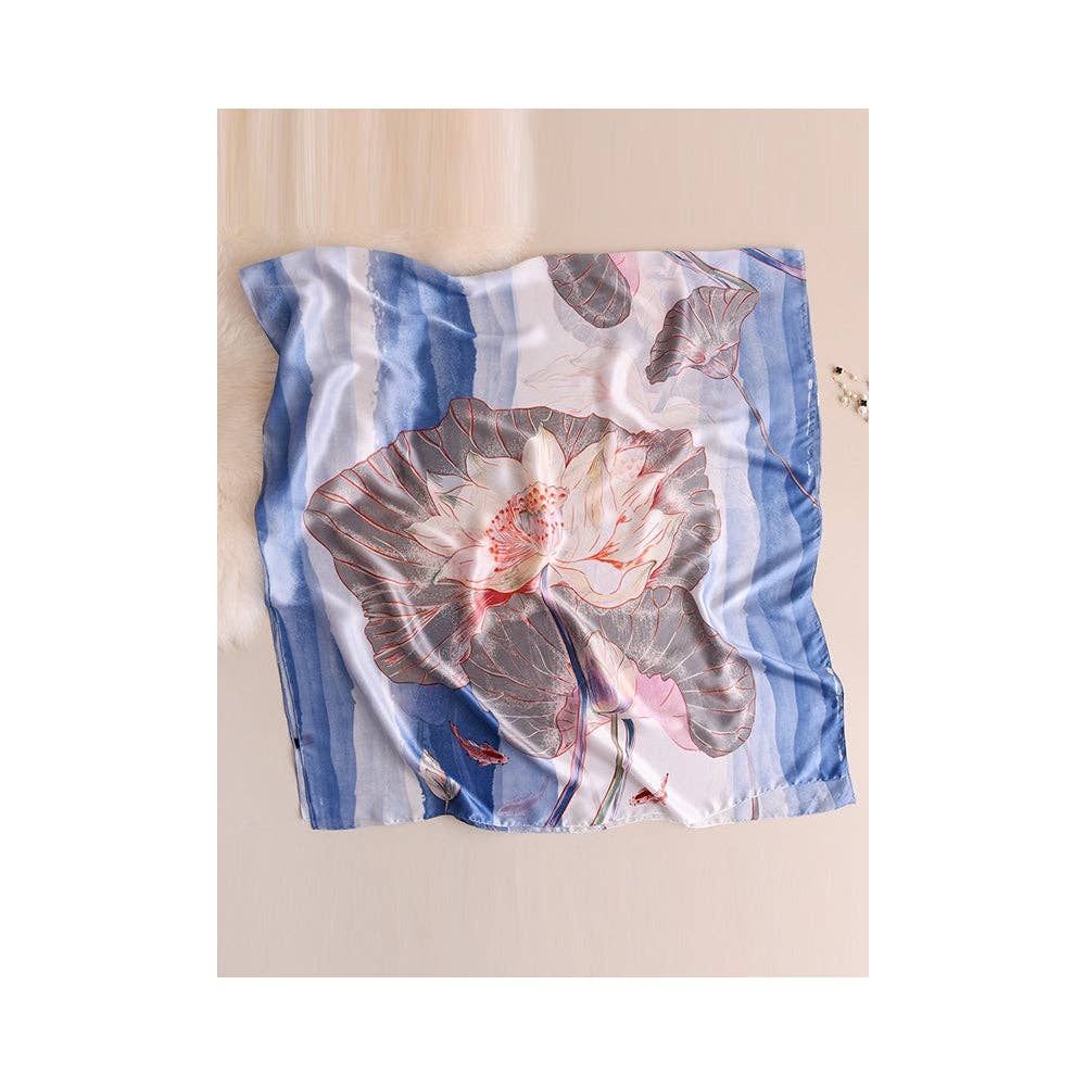 Vintage Floral Scarf