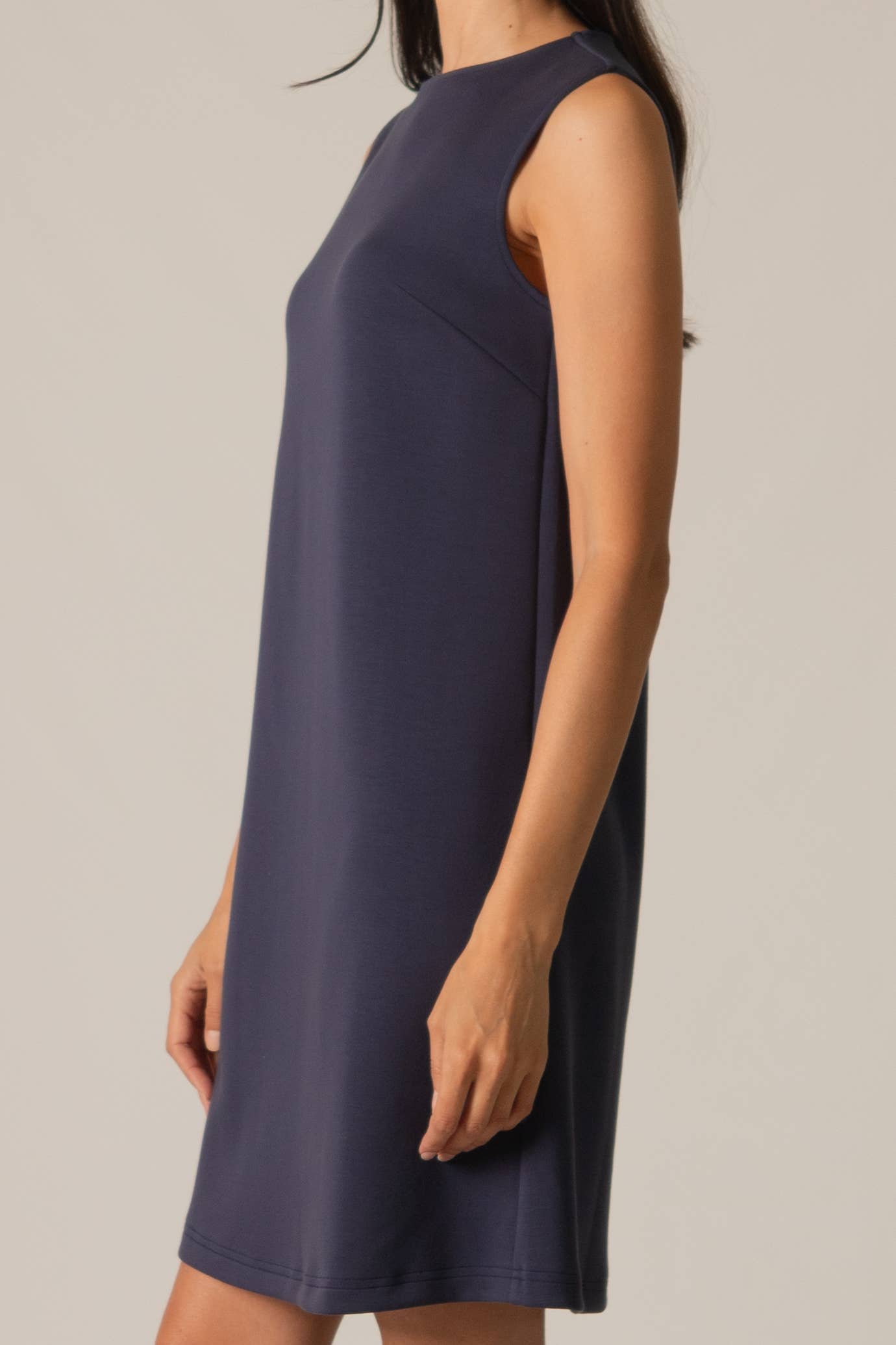 Navy Modal Shift Dress