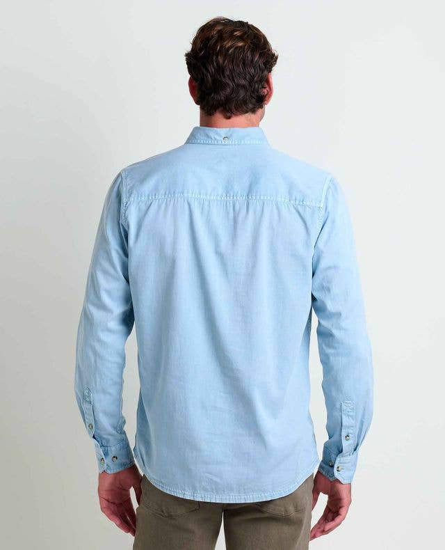 Mens Blue Twill Shirt