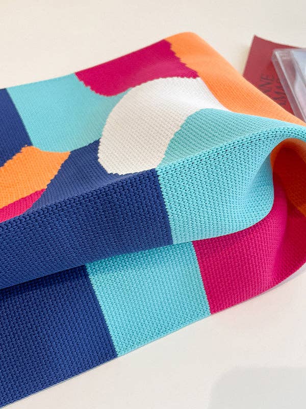 Colorful Knit Handbag