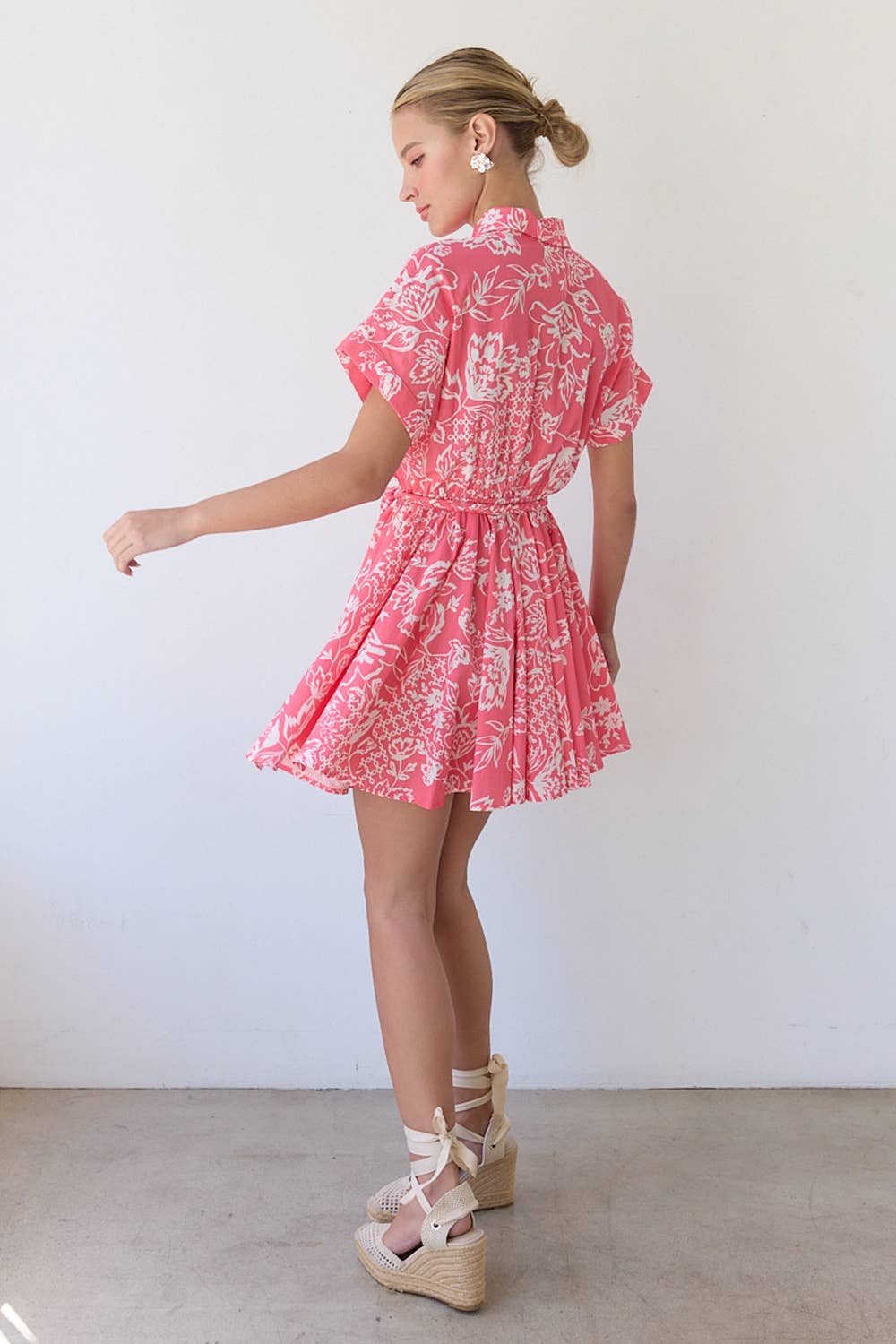 Pink Linen Dress