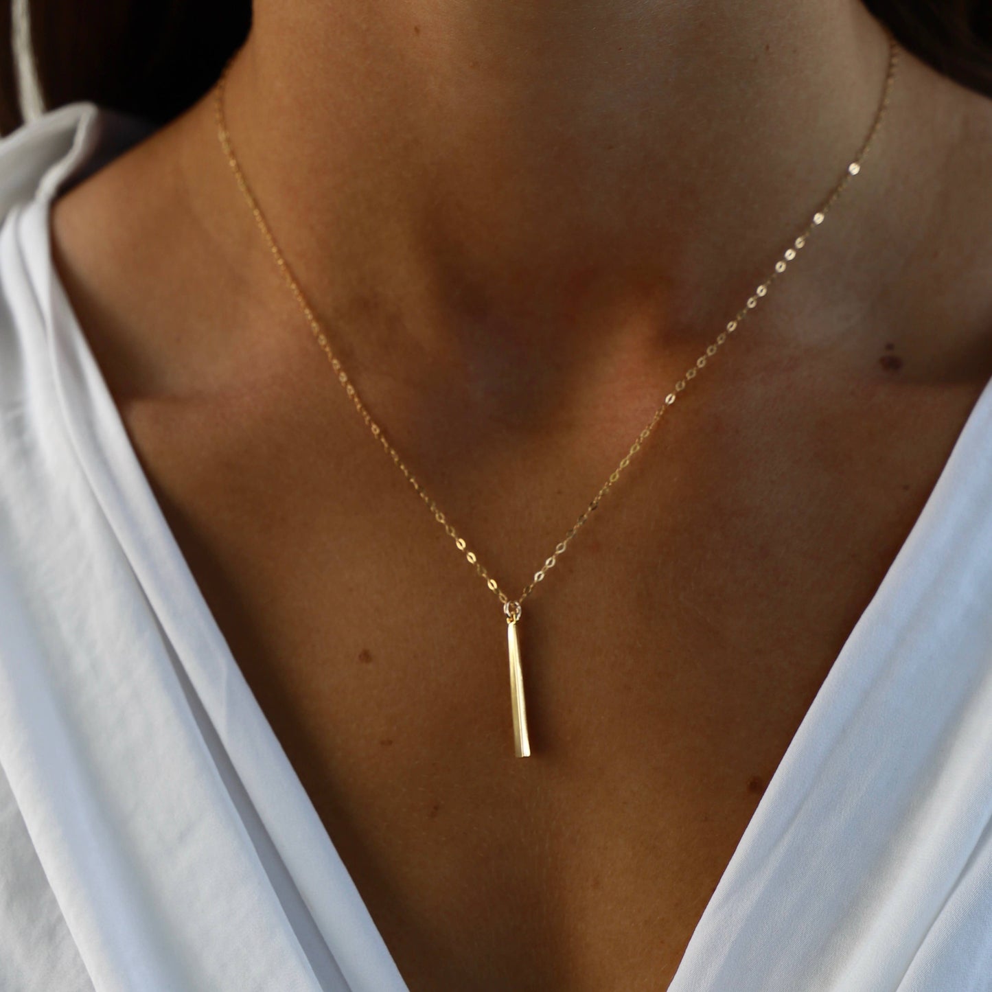 Gold Bar Necklace