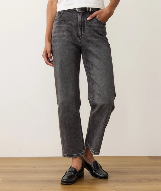 Marine Layer Straight Leg Denim - Washed Black