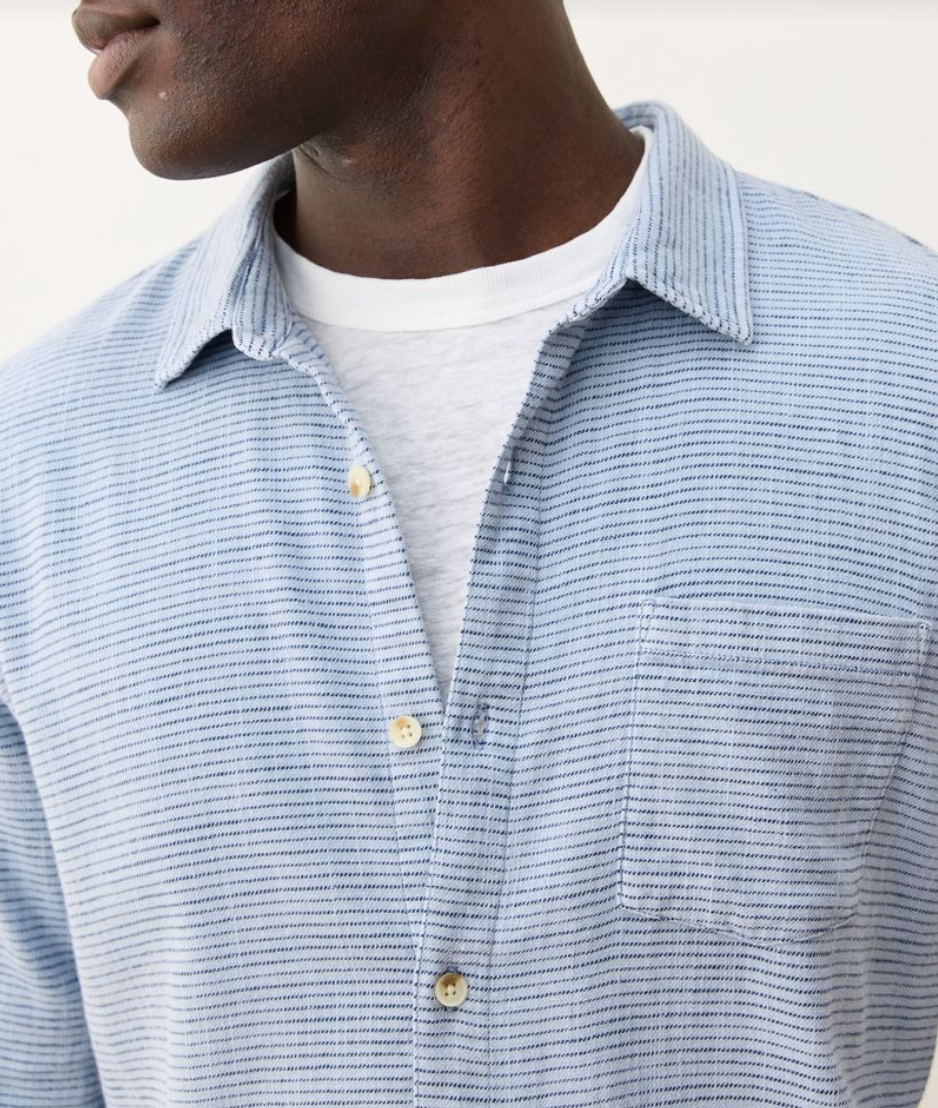 Marine Layer Mens Classic Stretch Salvage Shirt