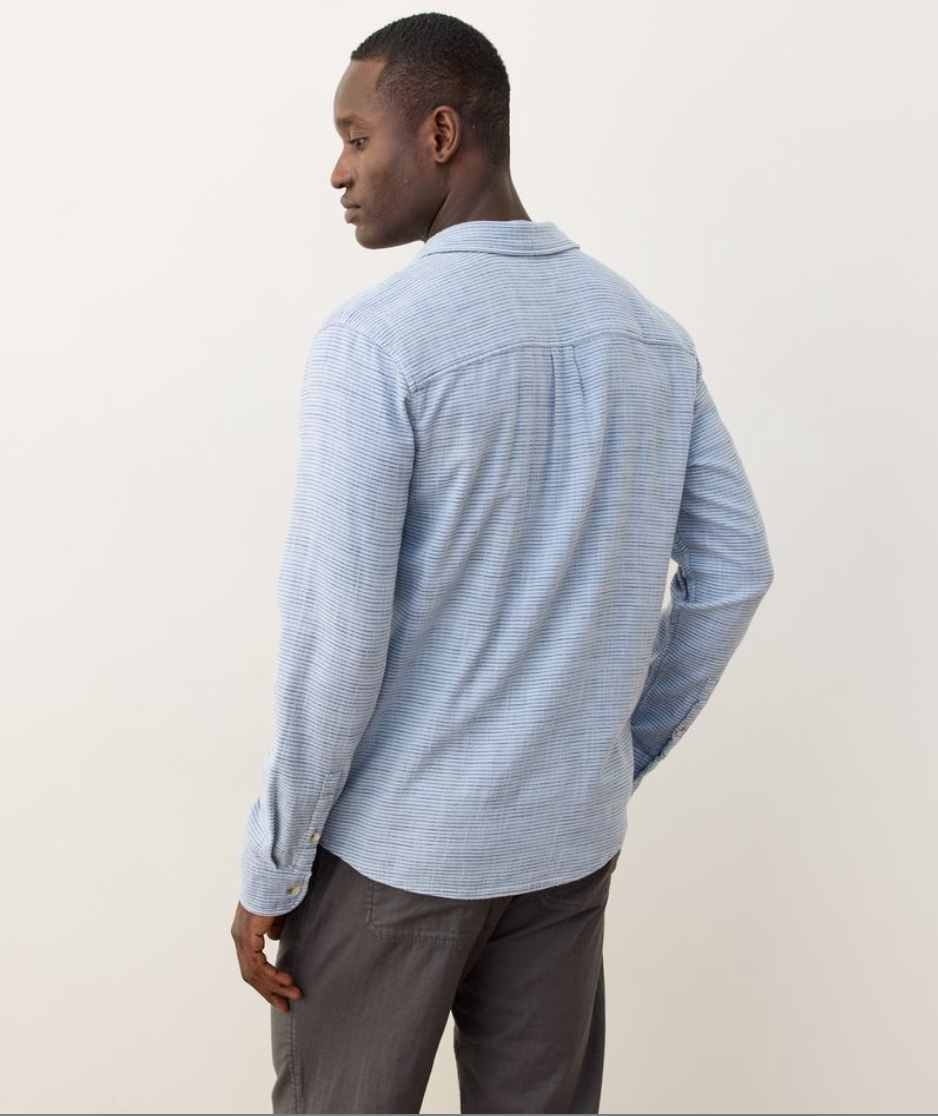 Marine Layer Mens Classic Stretch Salvage Shirt