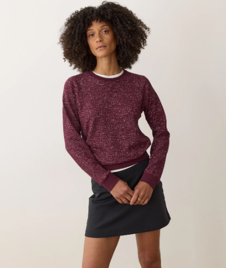 Marine Layer Wine Reversible Raglan