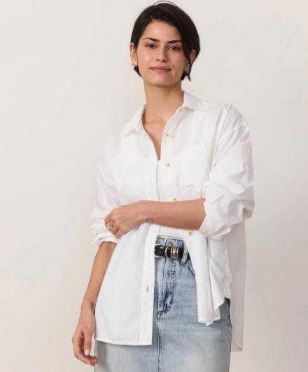 Marine Layer Cali Poplin Oversized Shirt