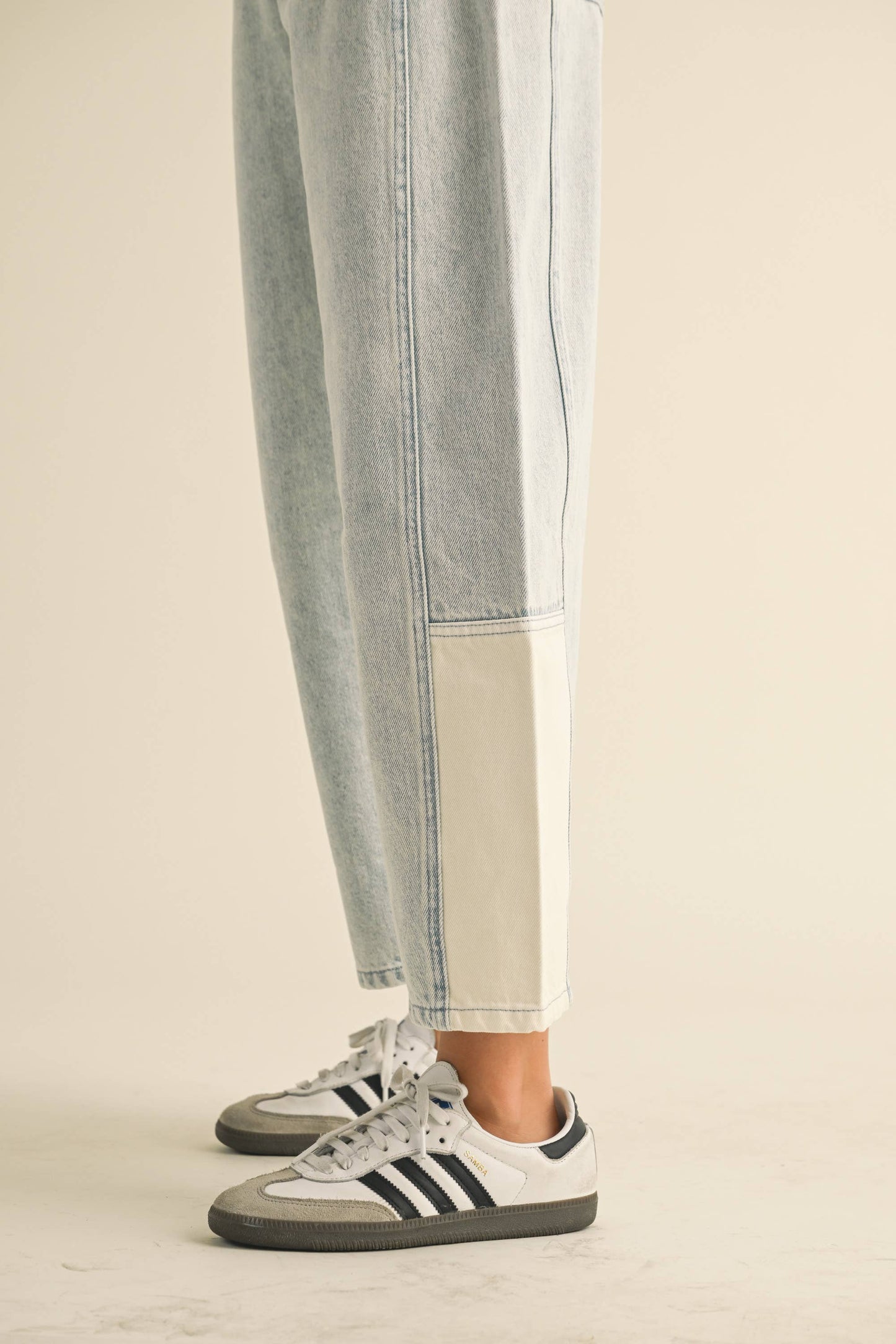 Fabric & Denim Barrel Jeans
