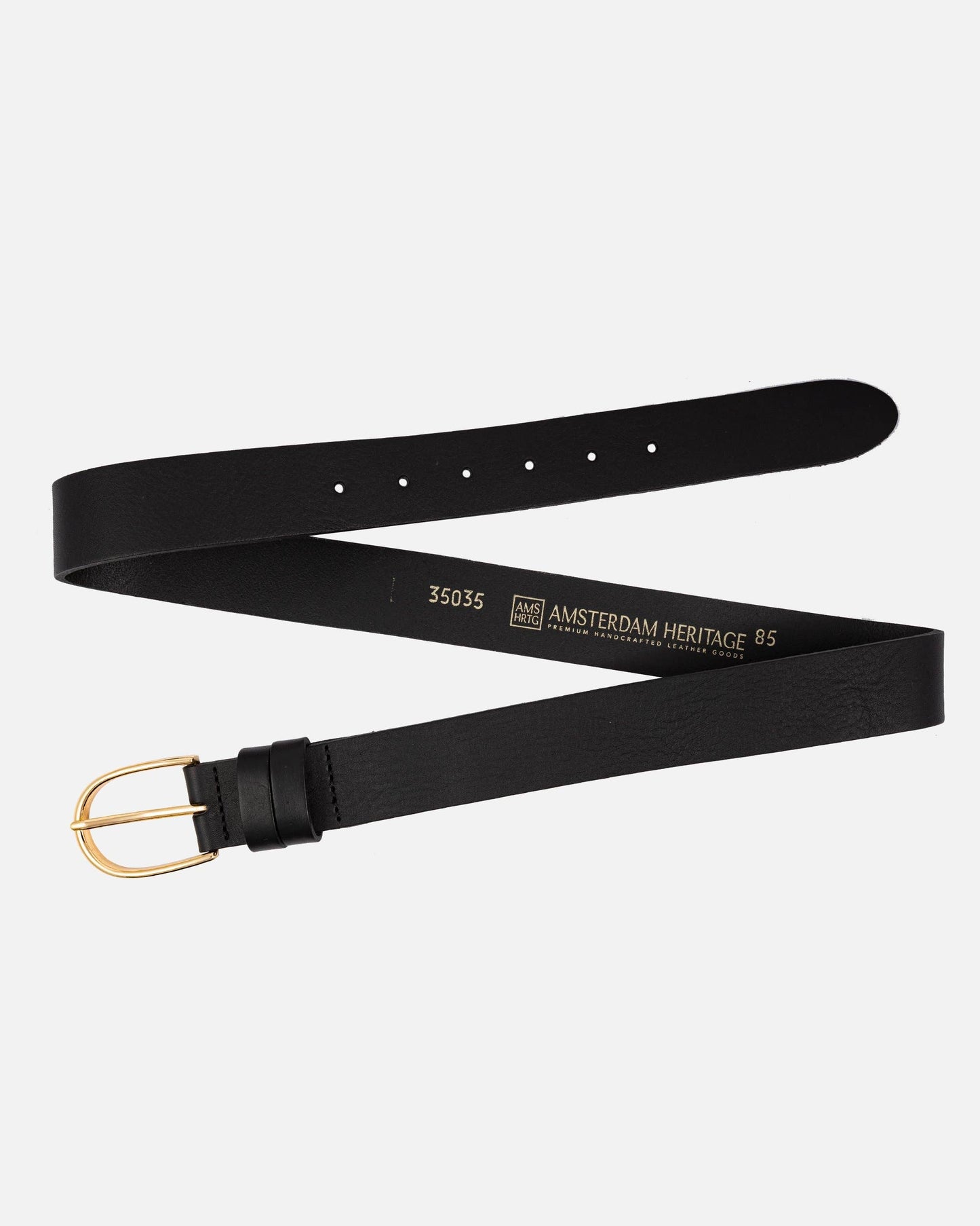 Drika Black Leather Belt