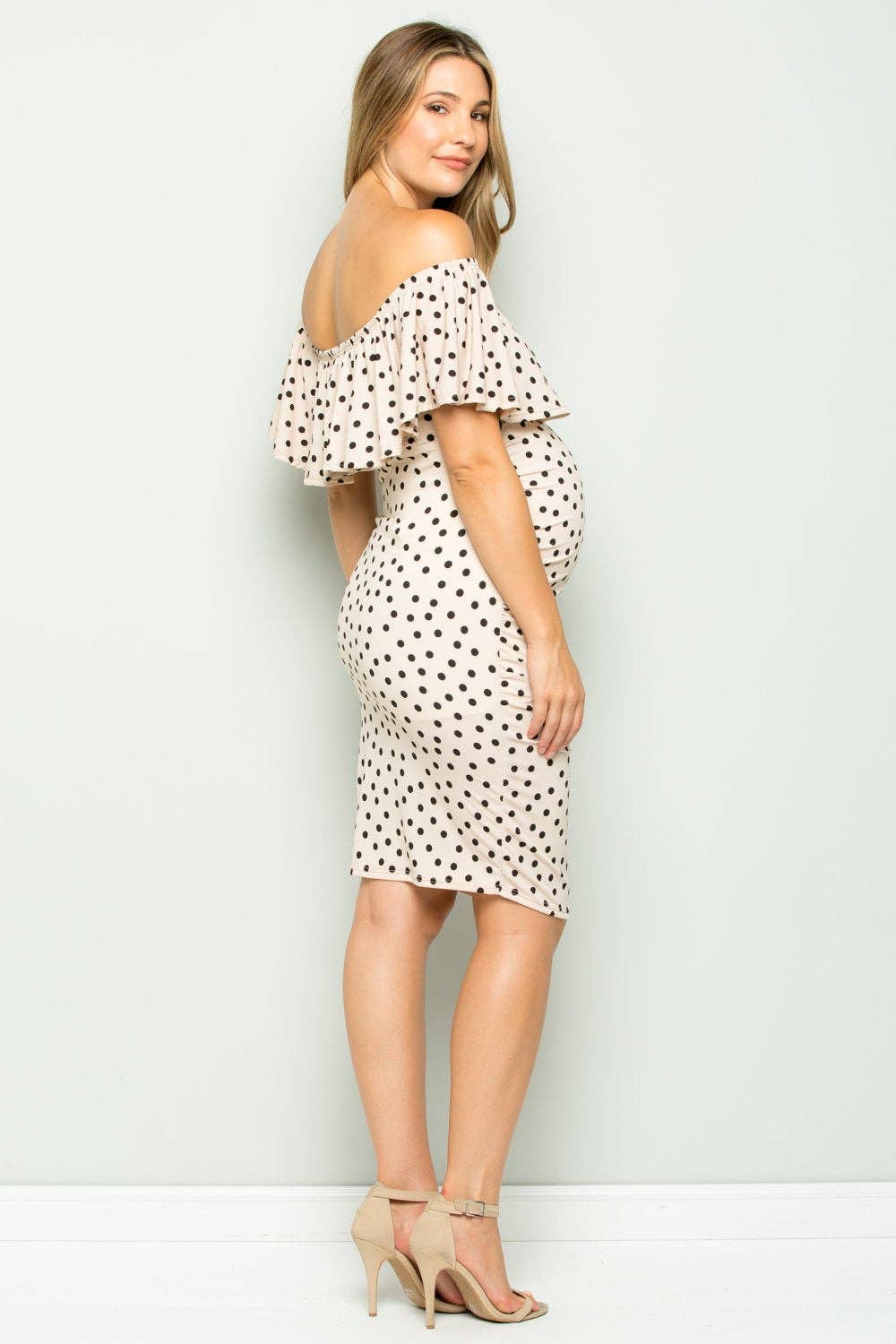 Polka Dot Maternity Dress