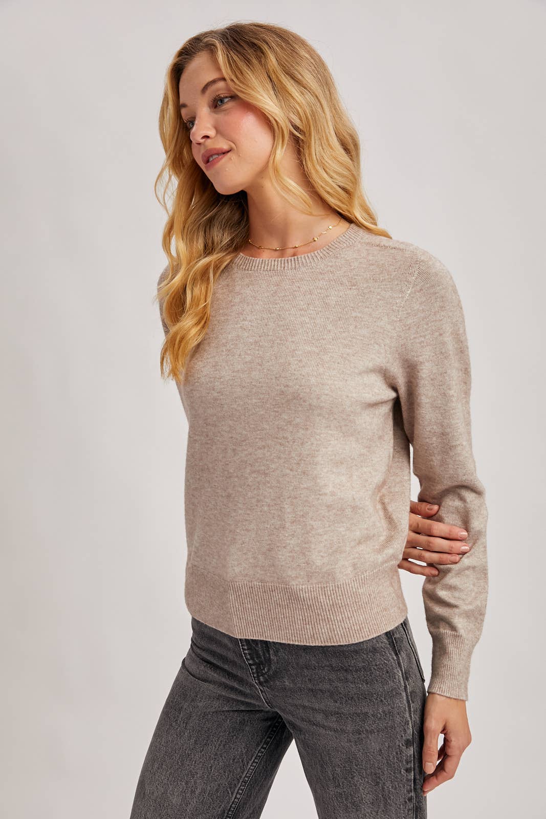 Oatmeal Crewneck Sweater