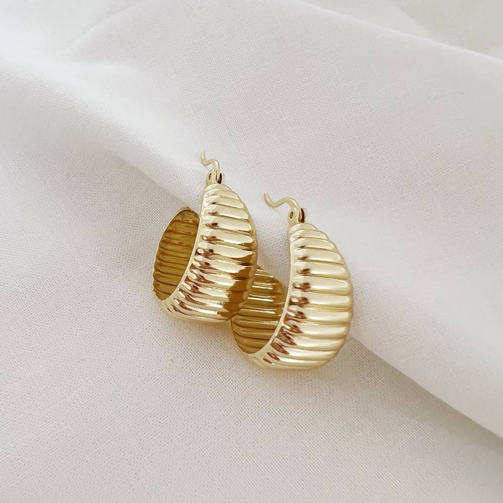 Textured Dome Hoops