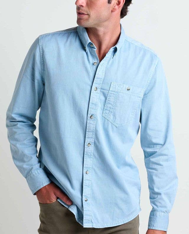 Mens Blue Twill Shirt