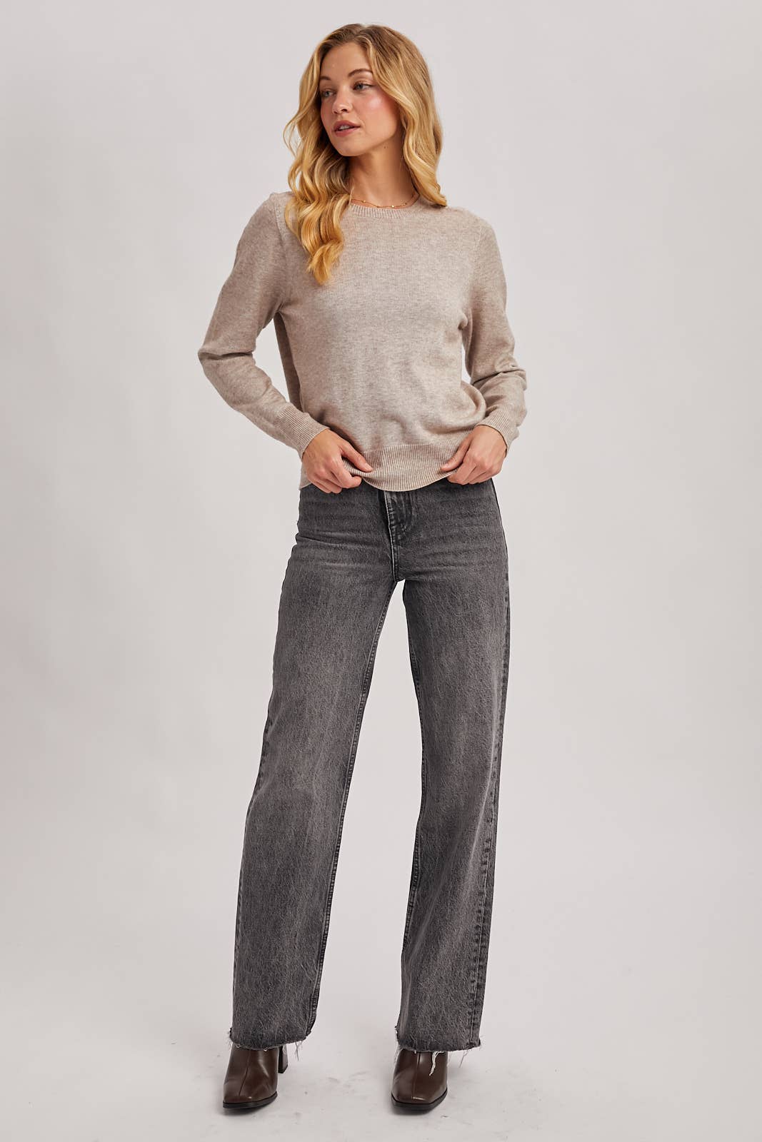 Oatmeal Crewneck Sweater