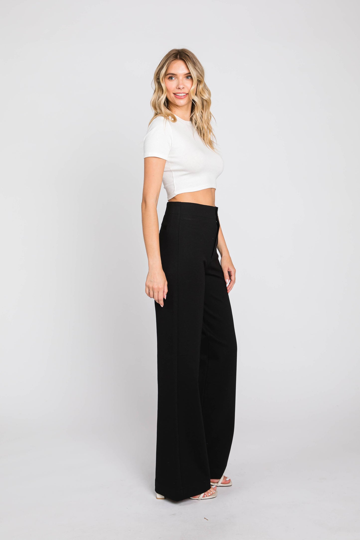Black Ponte Trouser