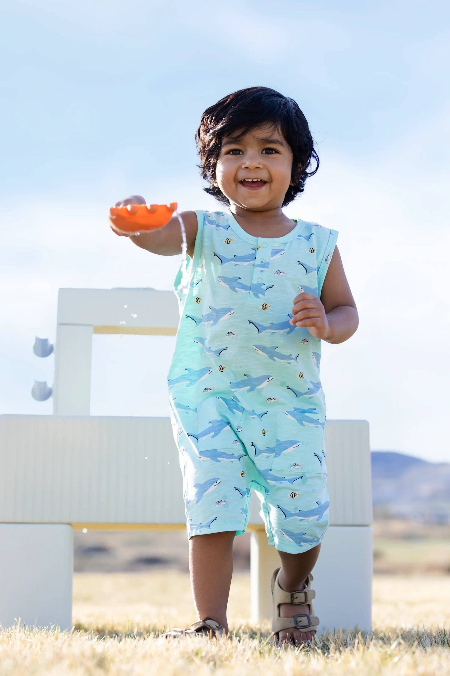 Sharks Henley Romper