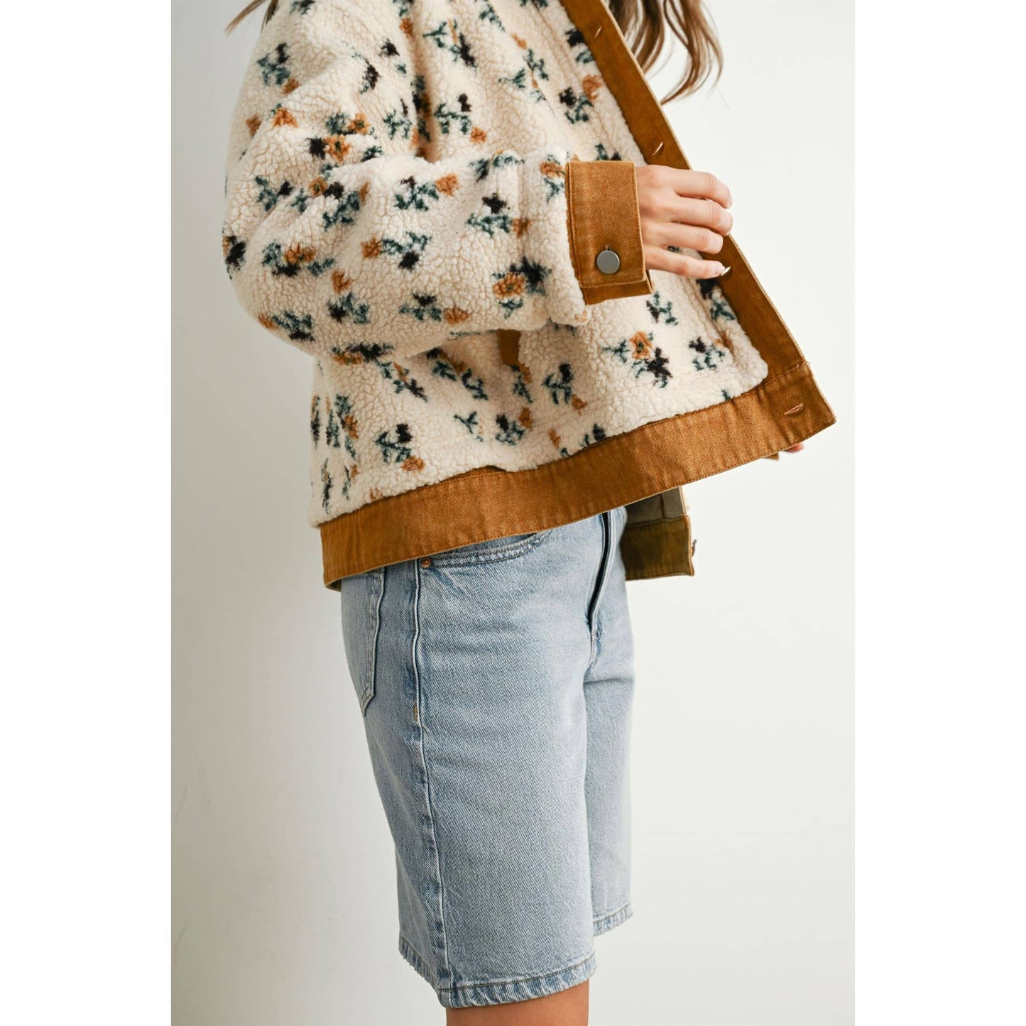 Floral Sherpa Jacket