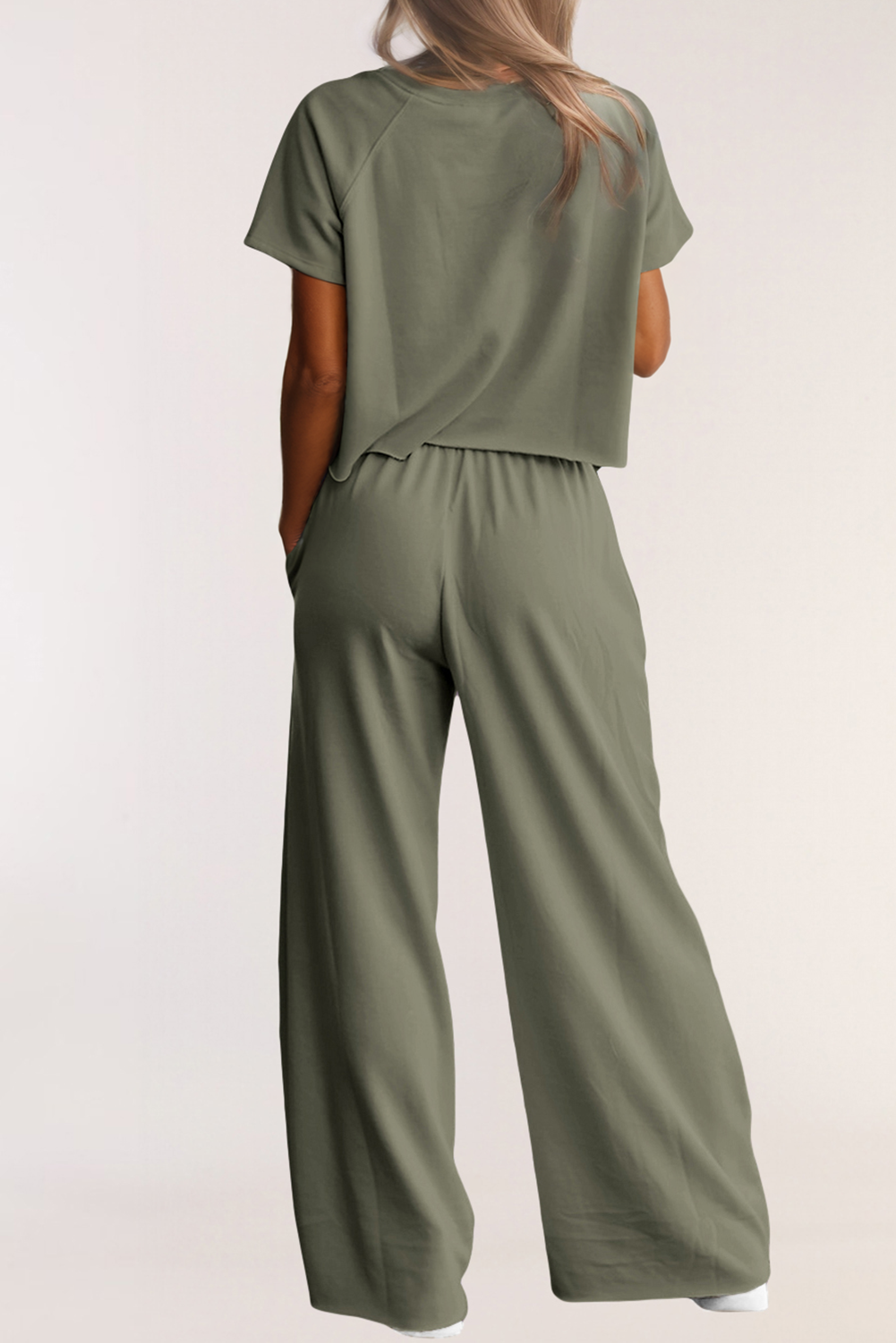 Olive Tee & Pants Set