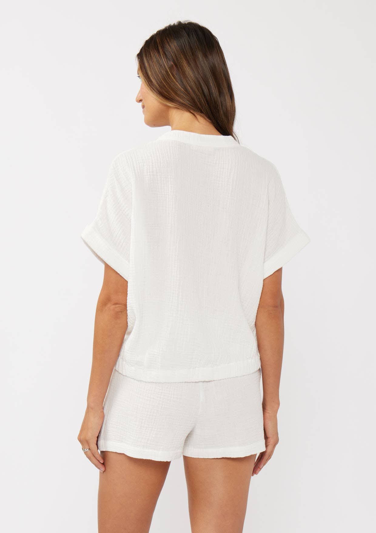Knot Front White Top