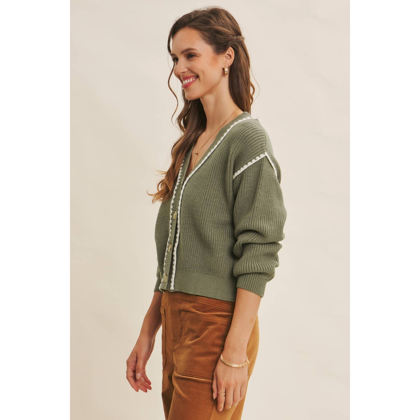 Matcha Stitch Cardigan