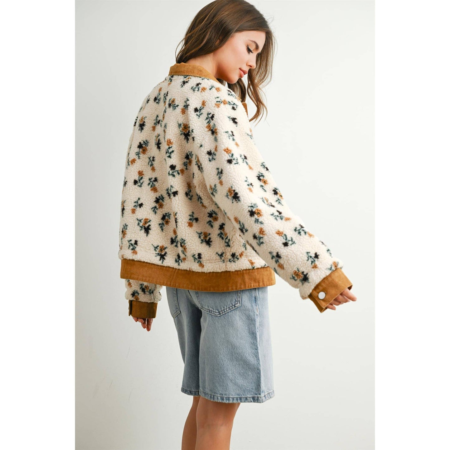 Floral Sherpa Jacket