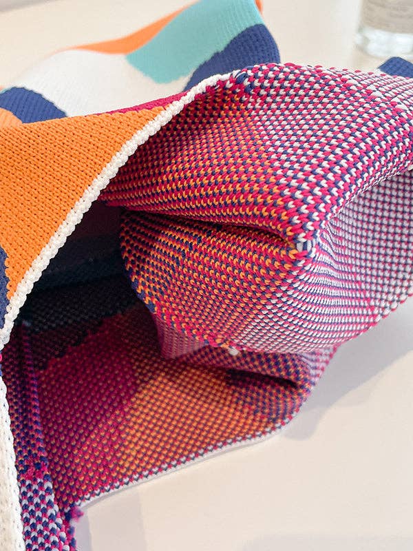 Colorful Knit Handbag