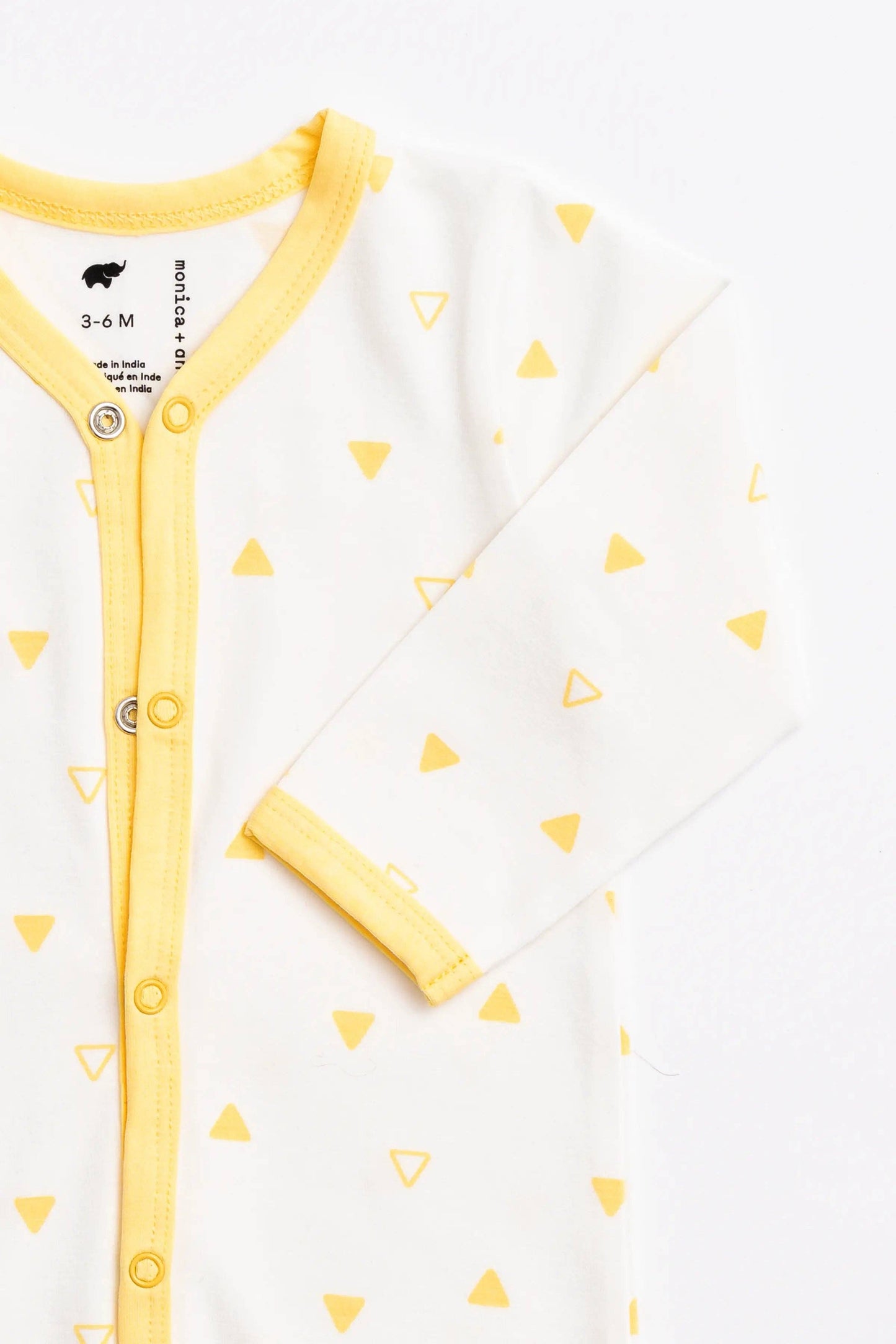 Yellow Triangles Onesie