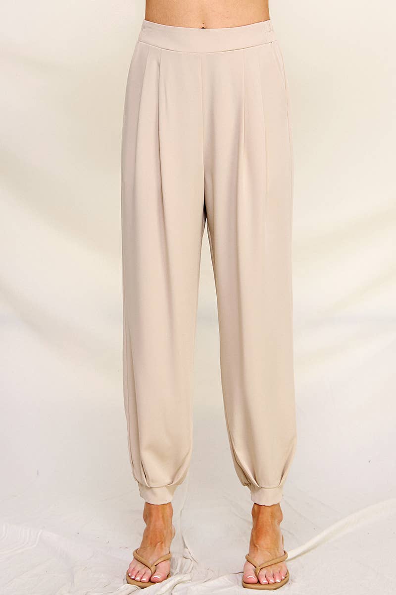 Pleated Jogger Pant